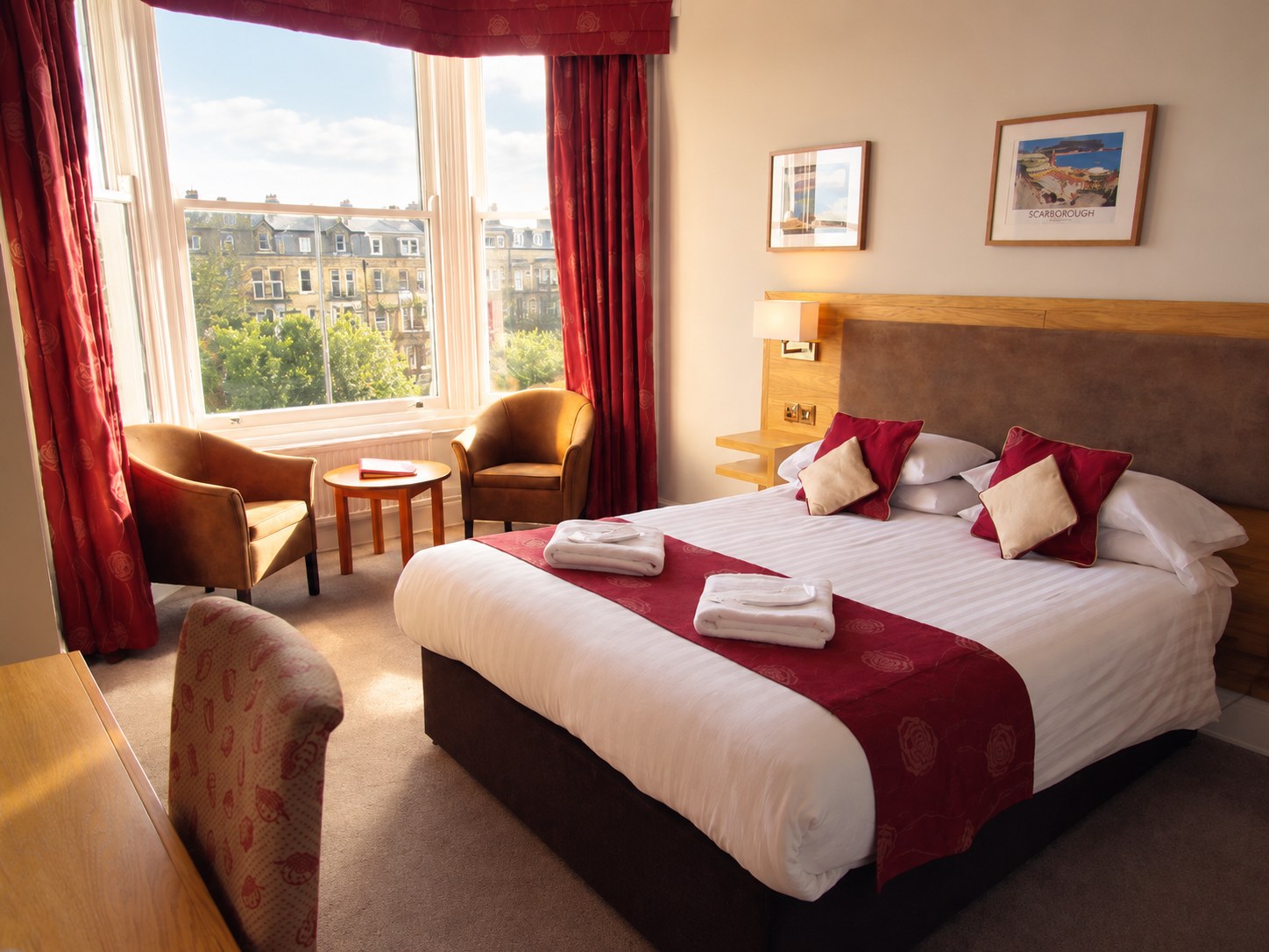 Classic sea-view bedroom at the Red Lea Hotel